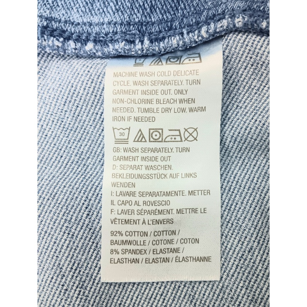 Belle by Kim Gravel Jeans Women's Size 6 Crop Zip Ankle Blue Denim Pre-owned - Picture 8 of 14